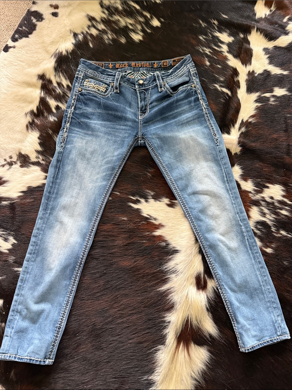 Rock Revival Women’s Washed Blue Skinny Jeans
